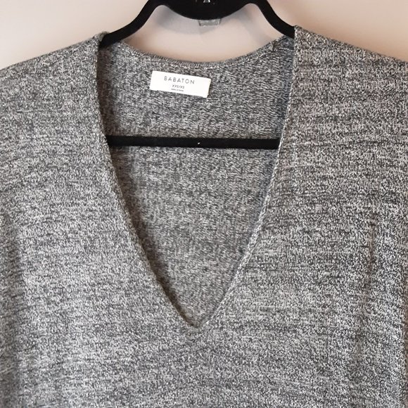 Aritizia Babaton Oversized Grey Cotton Blend Long Sweater Size XXS - Picture 5 of 15